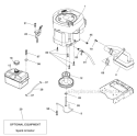 Page F Diagram and Parts List for W14538  Weed Eater Lawn Tractor